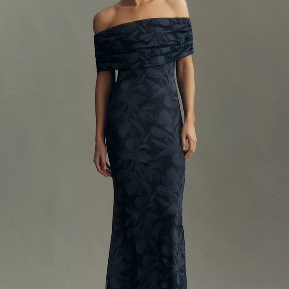 Anthropologie Dresses & Skirts - Anthropologie AFRM McCall printed Strapless Navy Floral Dress